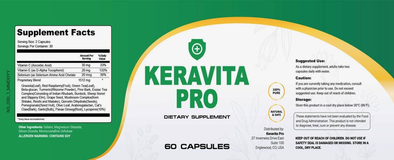 Keravita Pro Supplement Facts